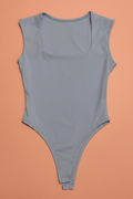 Body azul cielo escote redondo mujer verano