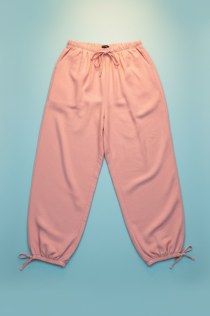 Pantalón Rosa - Fondo Azul Cielo