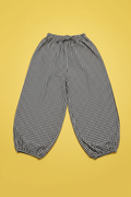 Pantalón Vichy Negro y Blanco - Fondo Amarillo Limón
