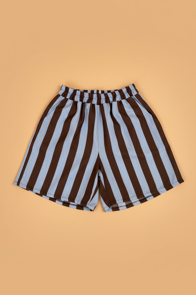 Shorts Rayas - Fondo Arena Cálido