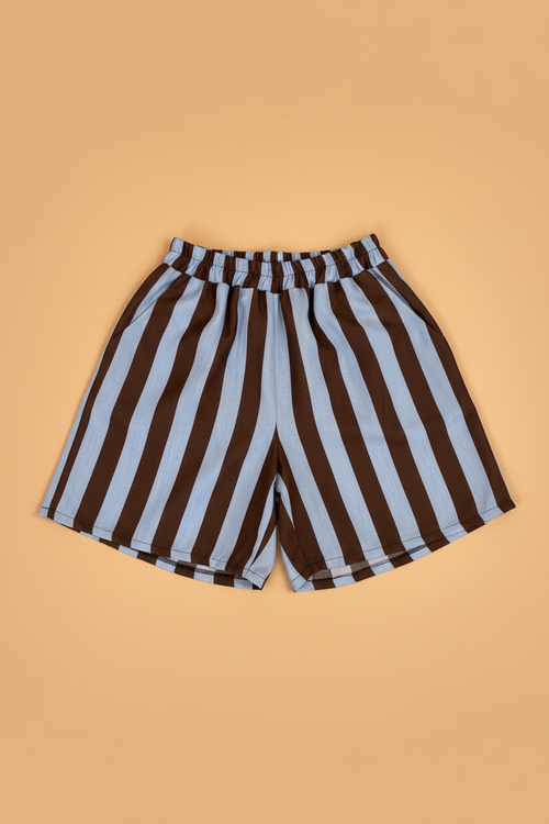 Shorts Rayas - Fondo Arena Cálido